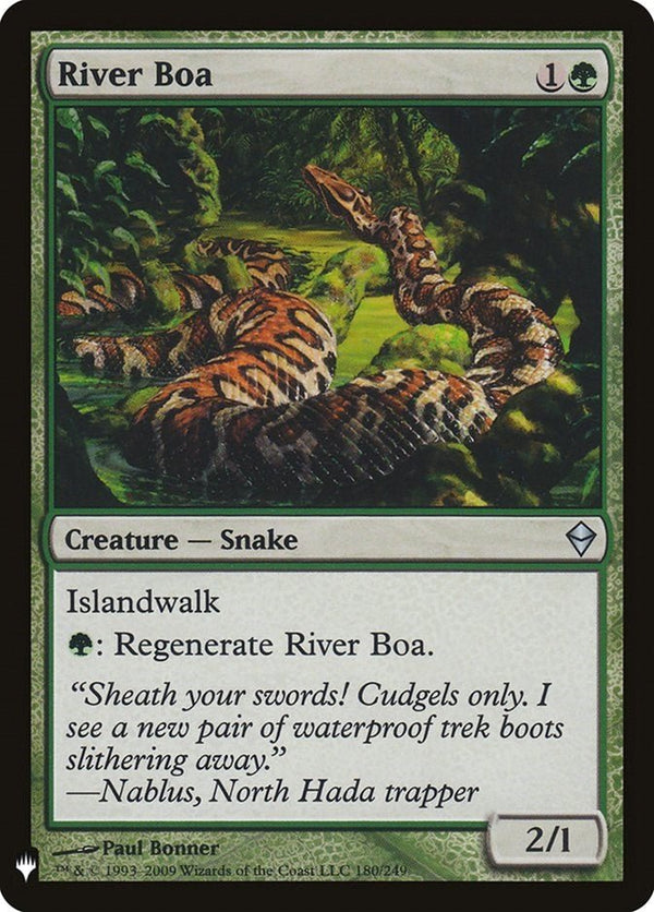 River Boa [LIST - 180] - Cartes Sportives Rive Sud
