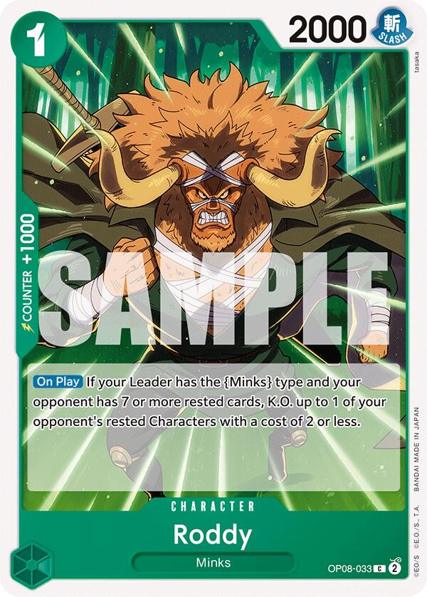 Roddy [OP08 - OP08 - 033] - Cartes Sportives Rive Sud