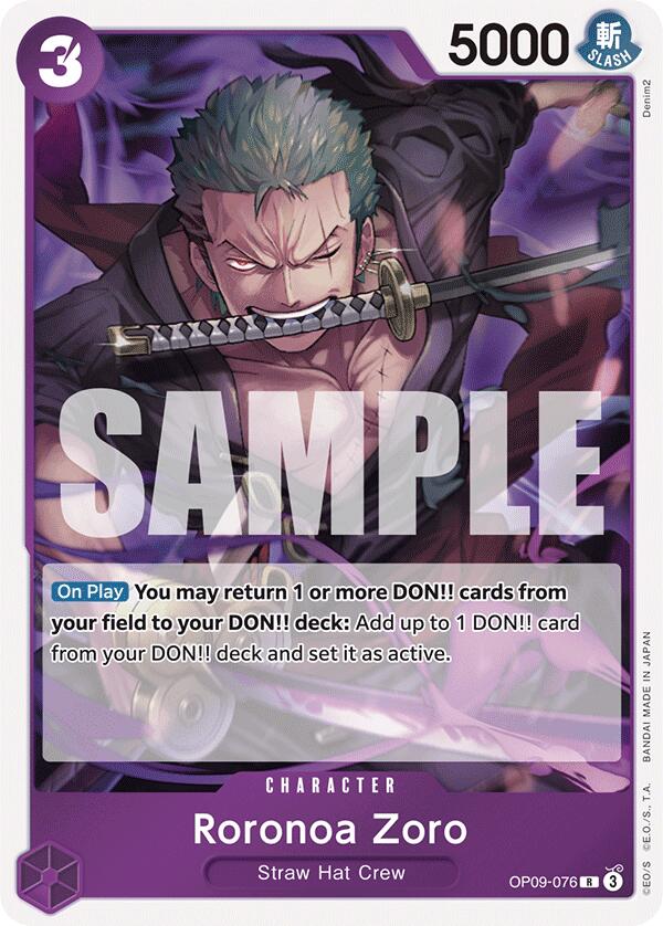 Roronoa Zoro (076) [OP09 - OP09 - 076] - Cartes Sportives Rive Sud