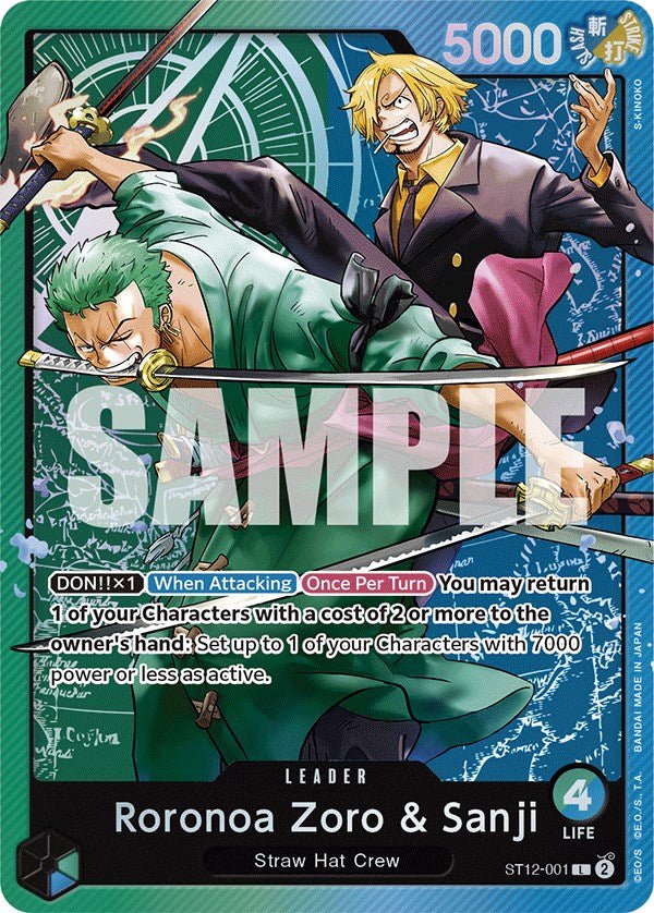 Roronoa Zoro & Sanji [ST - 12 - ST12 - 001] - Cartes Sportives Rive Sud