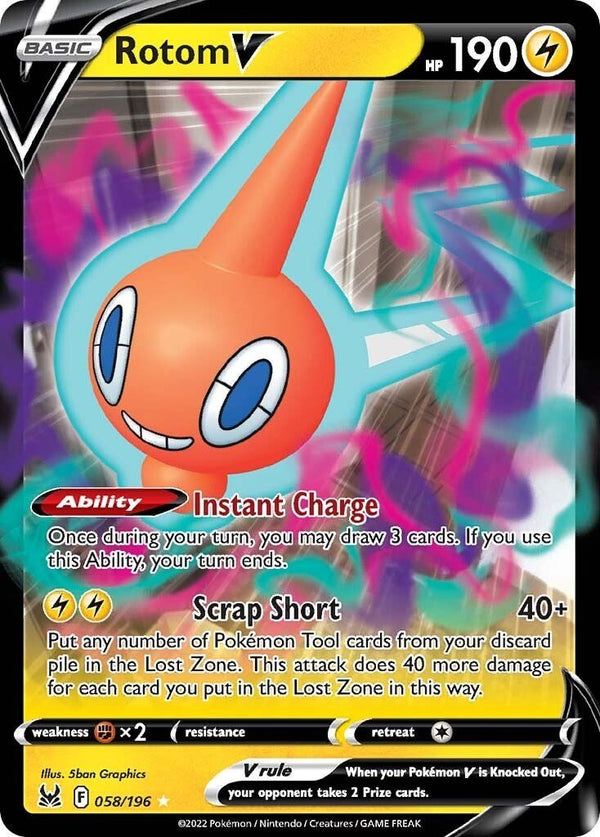 Rotom V [SWSH11 - 058/196] - Cartes Sportives Rive Sud