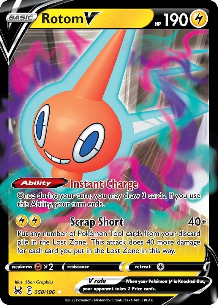 Rotom V [SWSH11 - 058/196] - Cartes Sportives Rive Sud