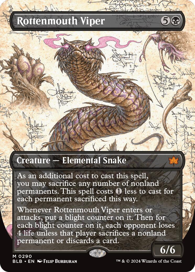 Rottenmouth Viper (Borderless) [BLB - 290] - Cartes Sportives Rive Sud