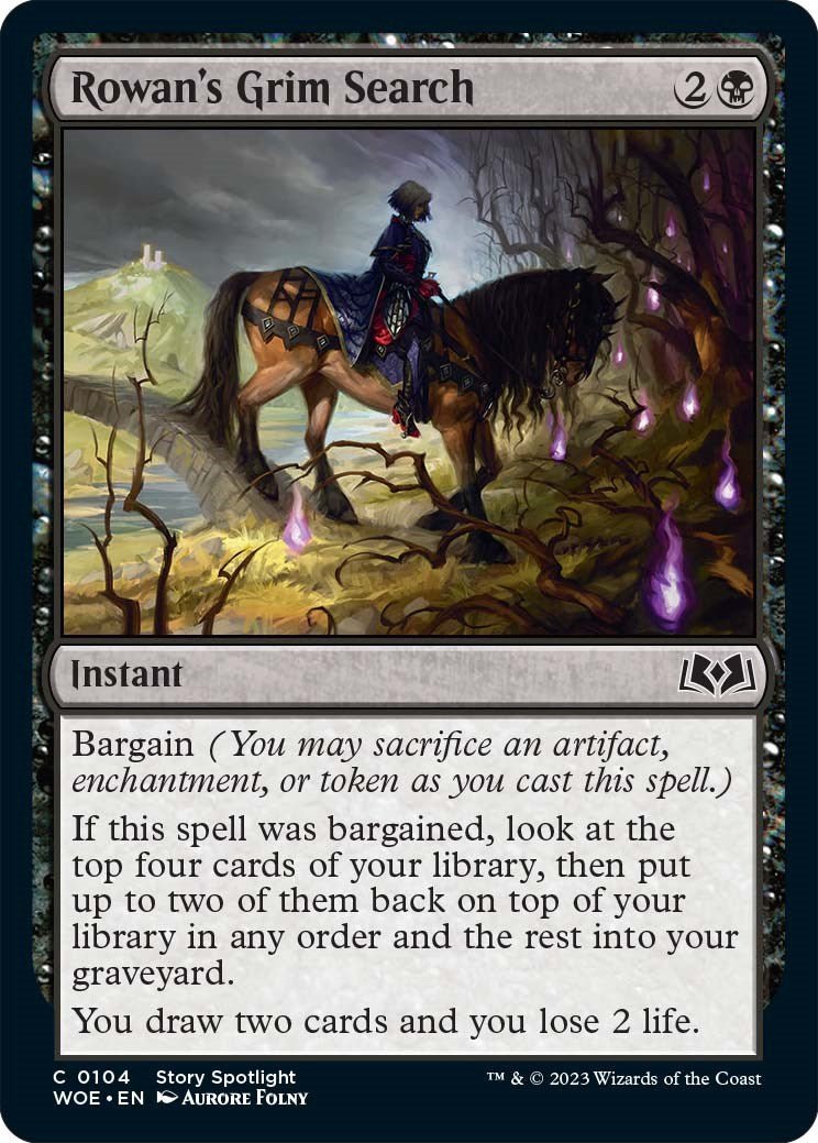 Rowan's Grim Search [WOE - 104] - Cartes Sportives Rive Sud
