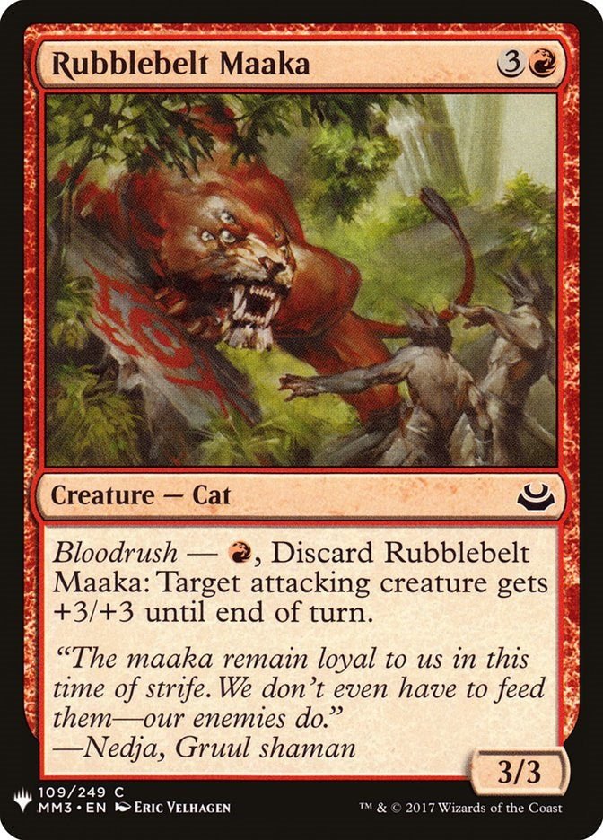 Rubblebelt Maaka [LIST - 109] - Cartes Sportives Rive Sud