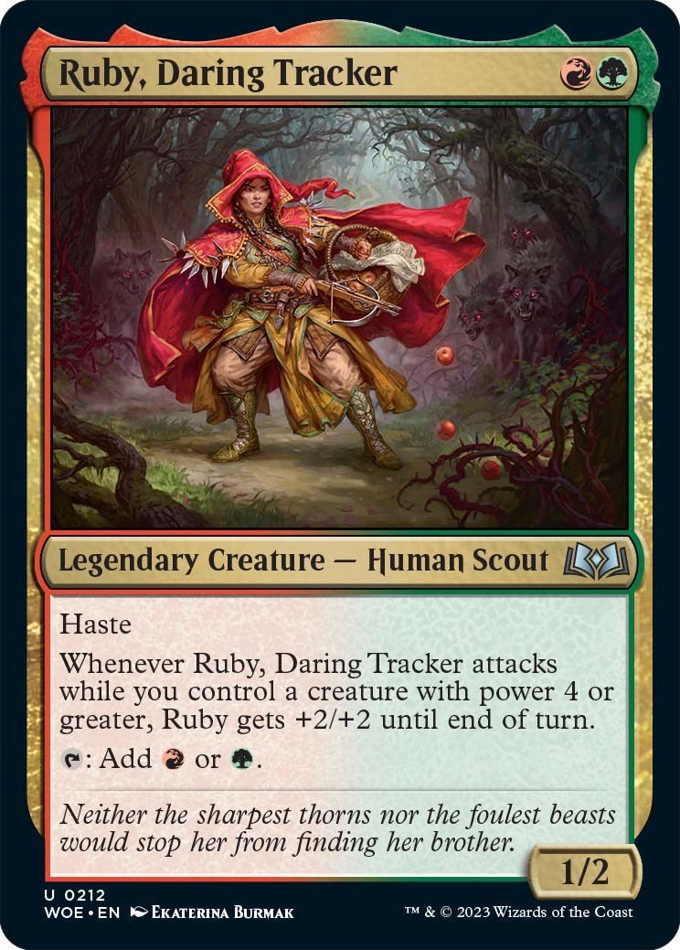 Ruby, Daring Tracker [WOE - 212] - Cartes Sportives Rive Sud