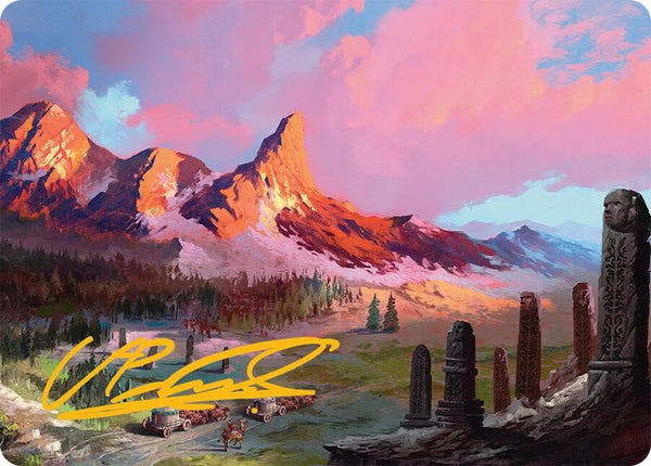 Rugged Highlands Art Card (29/54) (Gold - Stamped Signature) [AATDM - 29] - Cartes Sportives Rive Sud
