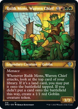 Rulik Mons, Warren Chief (Showcase) [DMU - 316] - Cartes Sportives Rive Sud