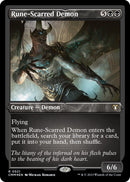 Rune - Scarred Demon (Foil Etched) [CMM - 521] - Cartes Sportives Rive Sud