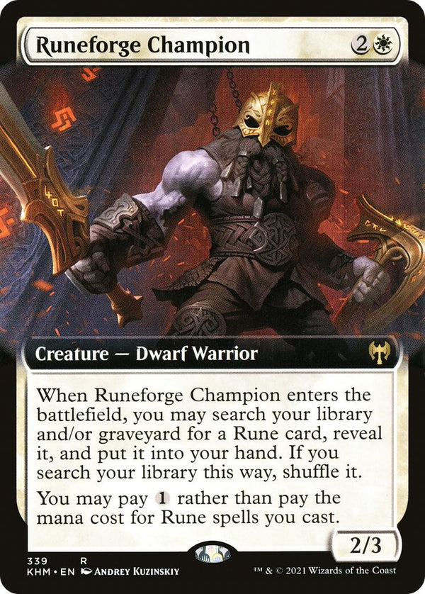 Runeforge Champion (Extended Art) [KHM - 339] - Cartes Sportives Rive Sud