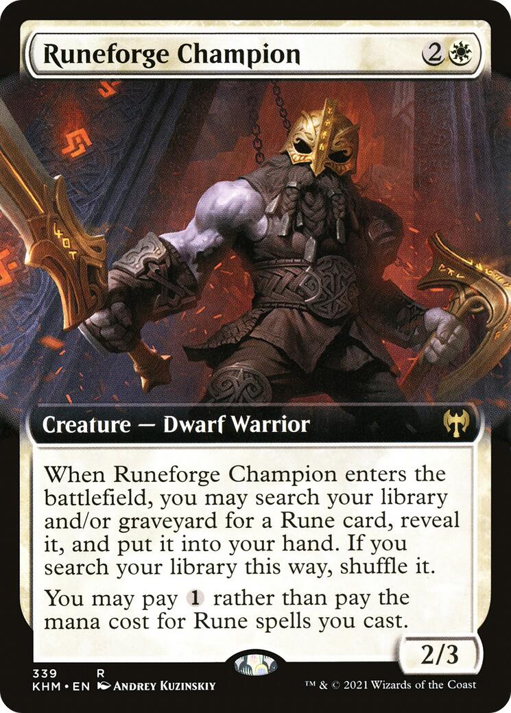 Runeforge Champion (Extended Art) [KHM - 339] - Cartes Sportives Rive Sud