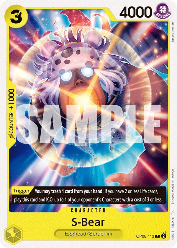 S - Bear [OP08 - OP08 - 113] - Cartes Sportives Rive Sud