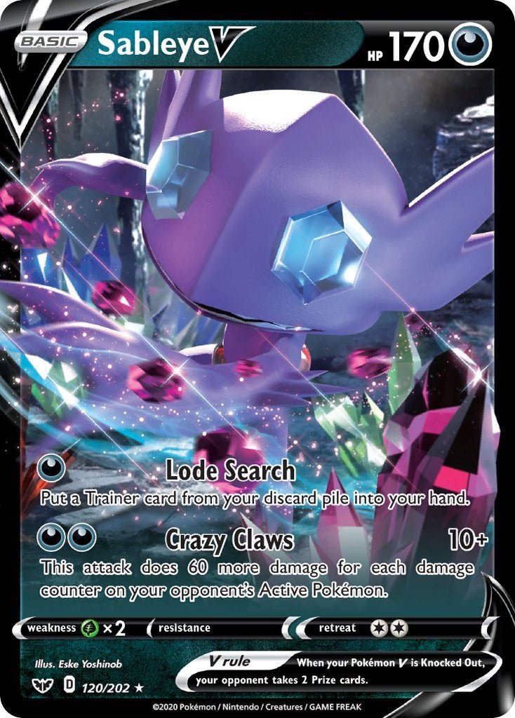Sableye V [SWSH01 - 120/202] - Cartes Sportives Rive Sud
