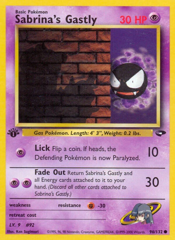 Sabrina's Gastly (96) [G2 - 096/132] - Cartes Sportives Rive Sud