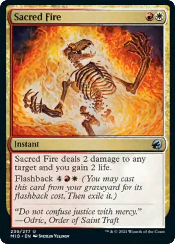Sacred Fire [MID - 239] - Cartes Sportives Rive Sud