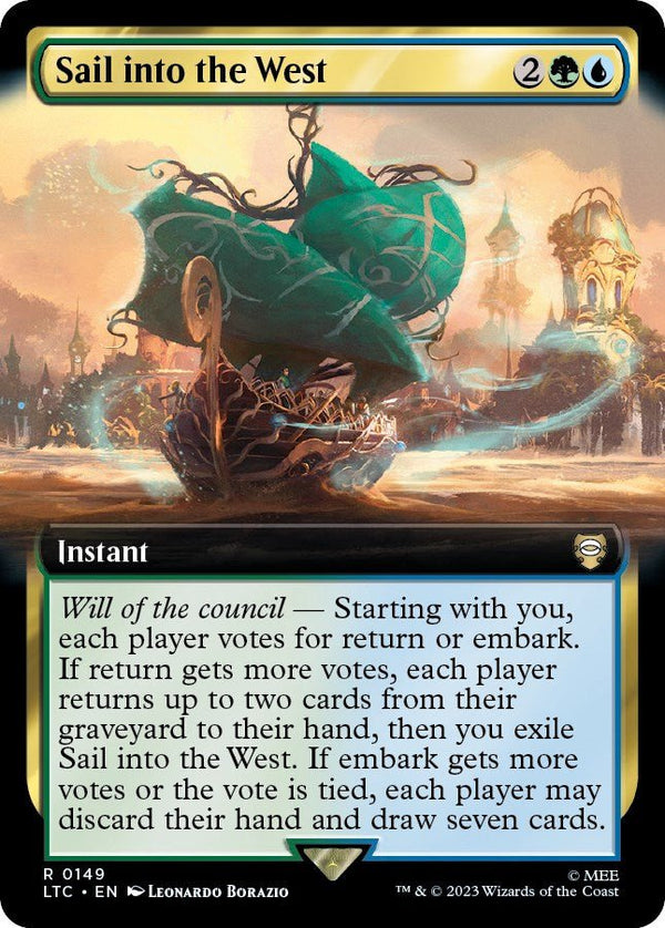 Sail into the West (Extended Art) [LTC - 149] - Cartes Sportives Rive Sud