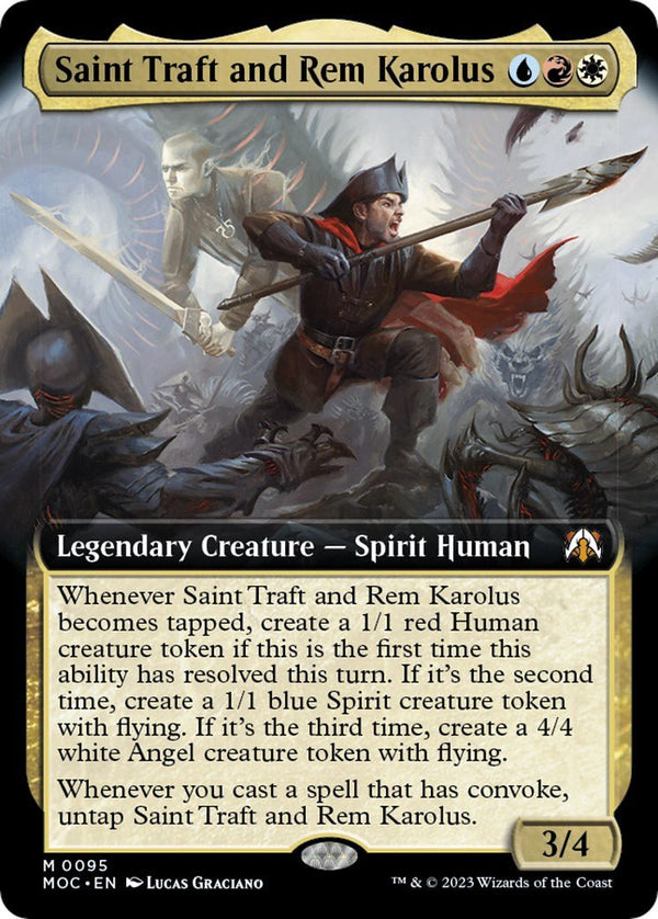 Saint Traft and Rem Karolus (Extended Art) [MOC - 95] - Cartes Sportives Rive Sud