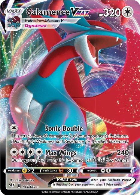 Salamence VMAX [SWSH03 - 144/189] - Cartes Sportives Rive Sud