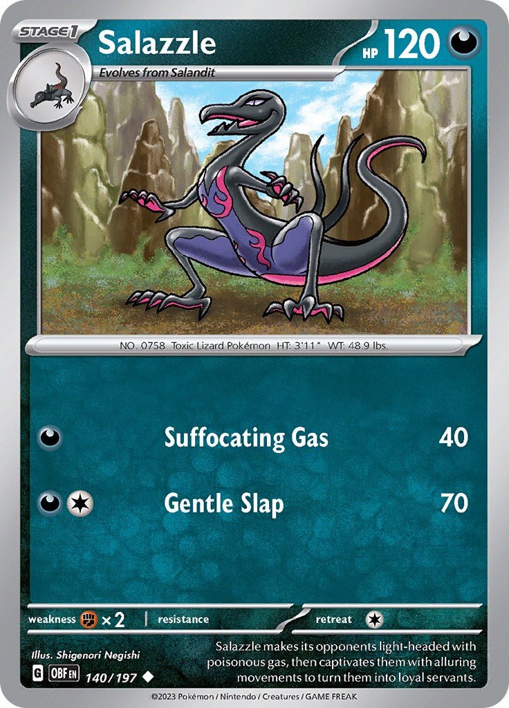 Salazzle [OBF - 140/197] - Cartes Sportives Rive Sud