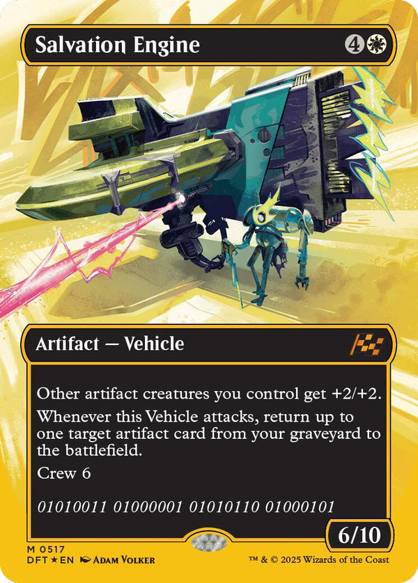 Salvation Engine (Borderless) (First - Place Foil) [DFT - 517] - Cartes Sportives Rive Sud