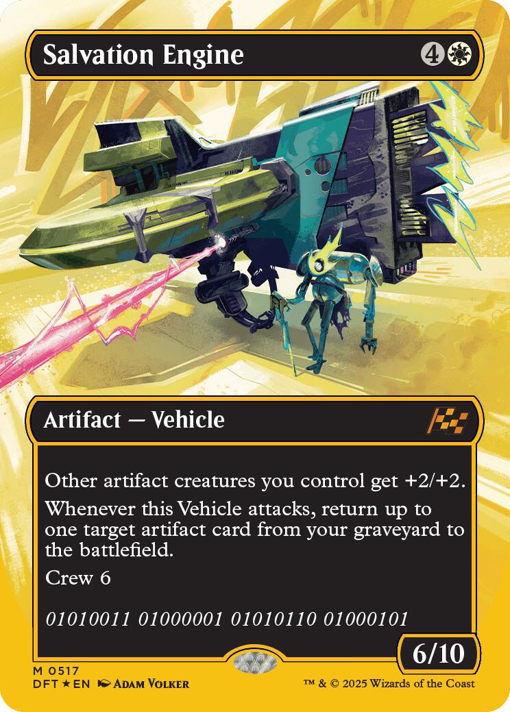Salvation Engine (Borderless) (First - Place Foil) [DFT - 517] - Cartes Sportives Rive Sud