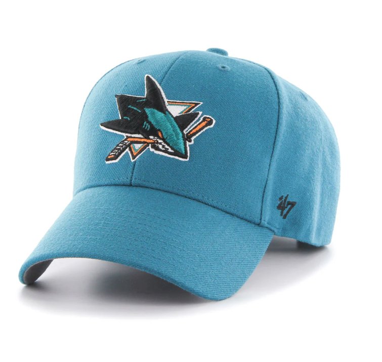 San Jose Sharks 47Brand MVP Adjustable Hat - Cartes Sportives Rive Sud