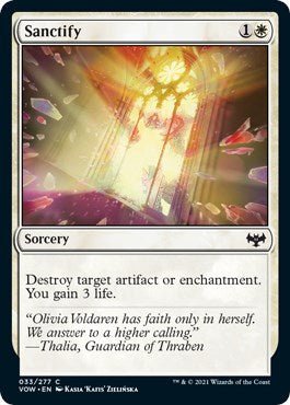 Sanctify [VOW - 33] - Cartes Sportives Rive Sud