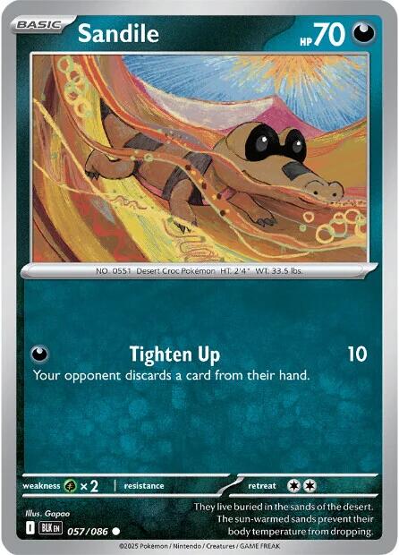 Sandile [BLK - 057/086] - Cartes Sportives Rive Sud