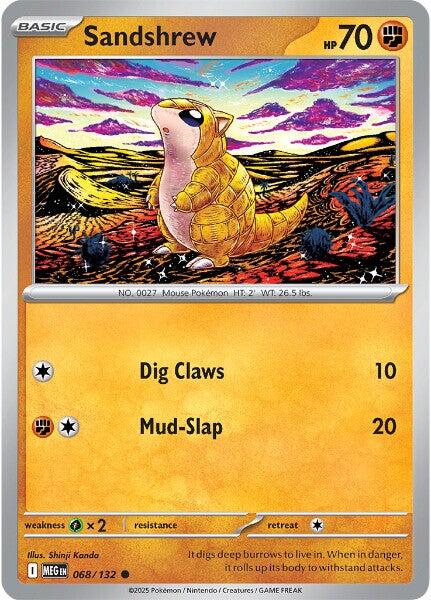 Sandshrew [MEG - 068/132] - Cartes Sportives Rive Sud