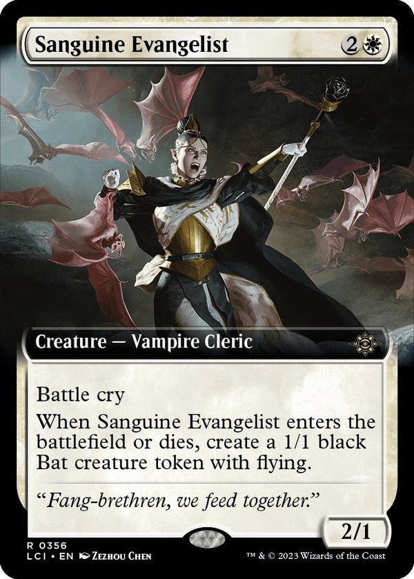 Sanguine Evangelist (Extended Art) [LCI - 356] - Cartes Sportives Rive Sud