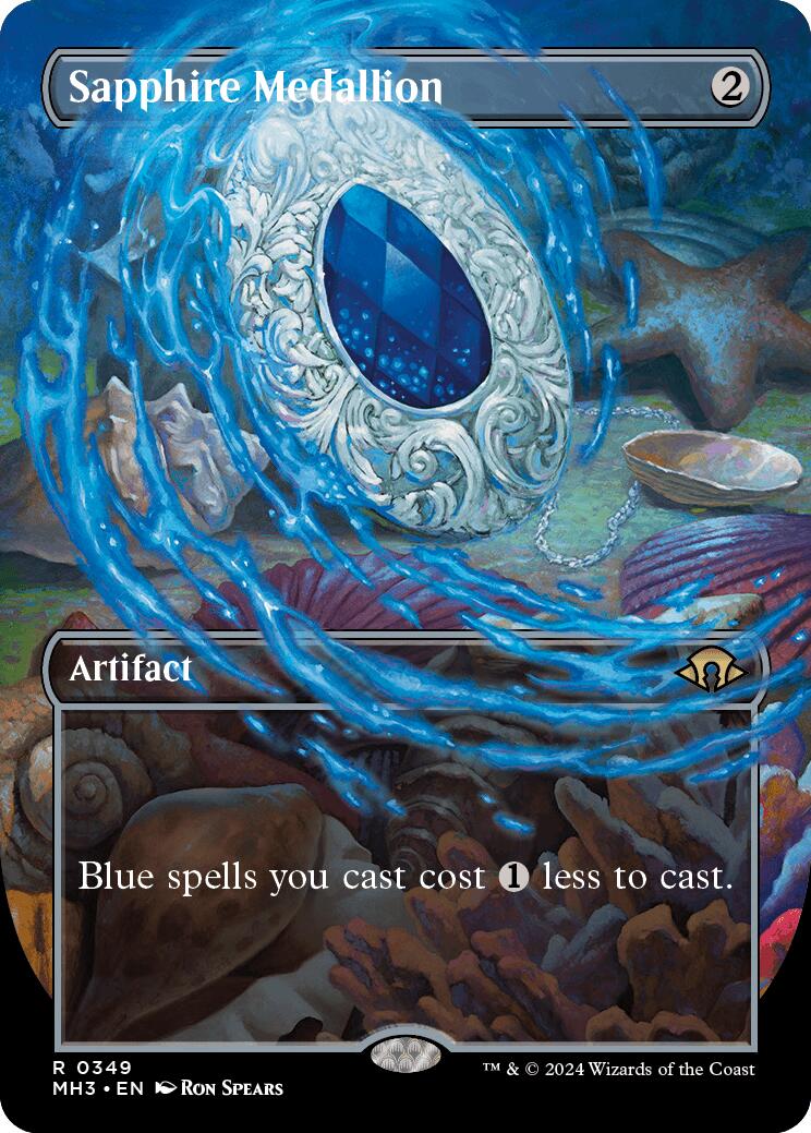 Sapphire Medallion (Borderless) [MH3 - 349] - Cartes Sportives Rive Sud