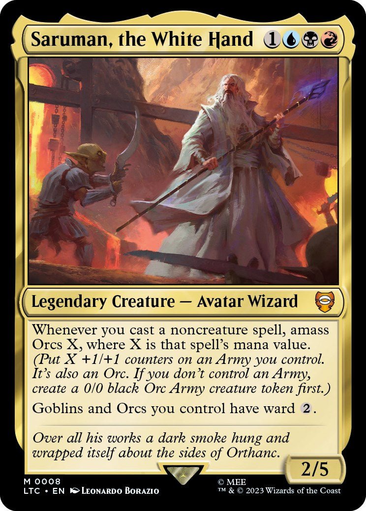 Saruman, the White Hand [LTC - 8] - Cartes Sportives Rive Sud