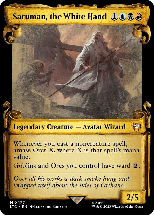 Saruman, the White Hand (Showcase Scrolls) [LTC - 477] - Cartes Sportives Rive Sud