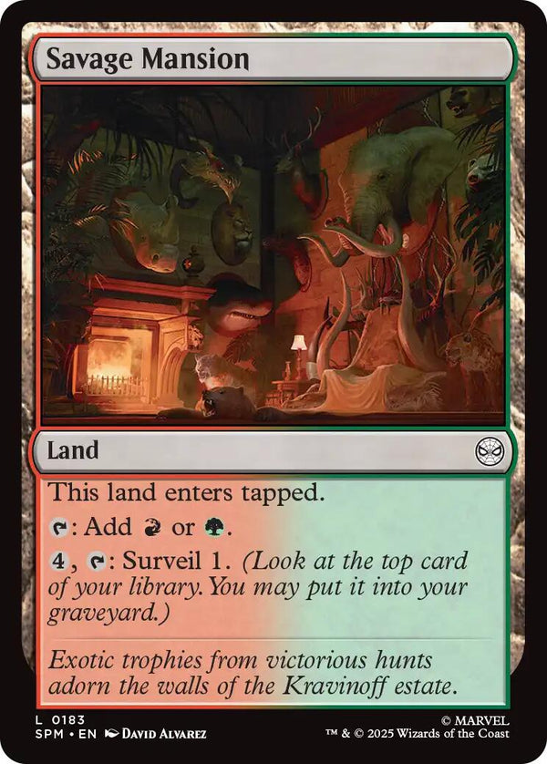 Savage Mansion [SPM - 183] - Cartes Sportives Rive Sud