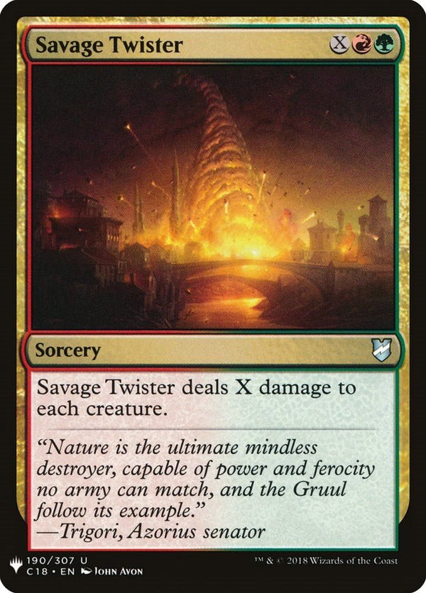 Savage Twister [LIST - 190] - Cartes Sportives Rive Sud