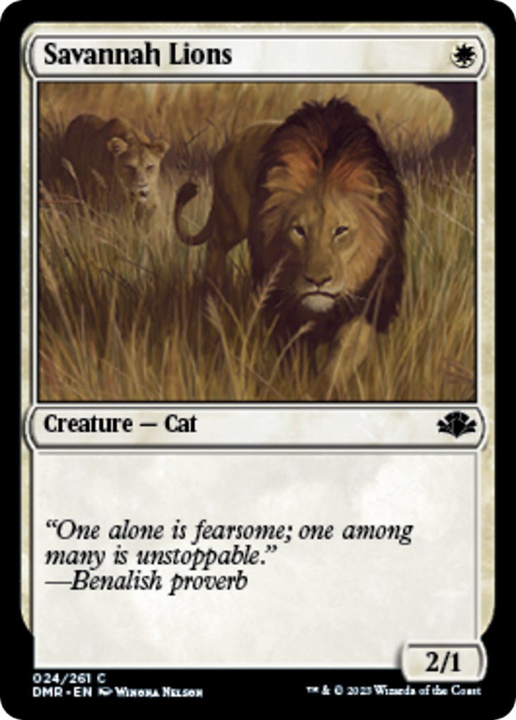 Savannah Lions [DMR - 24] - Cartes Sportives Rive Sud