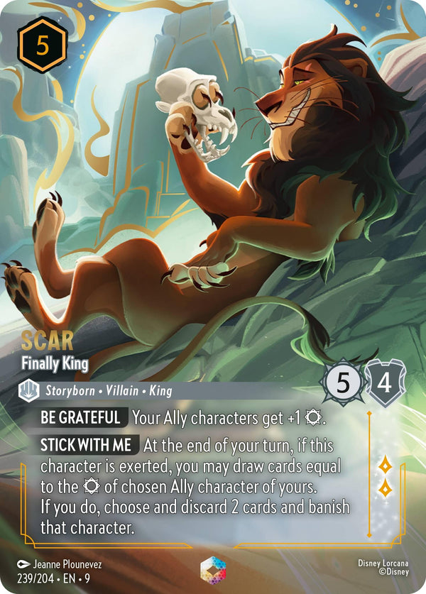 Scar - Finally King (Enchanted) [9 - 239/204] - Cartes Sportives Rive Sud