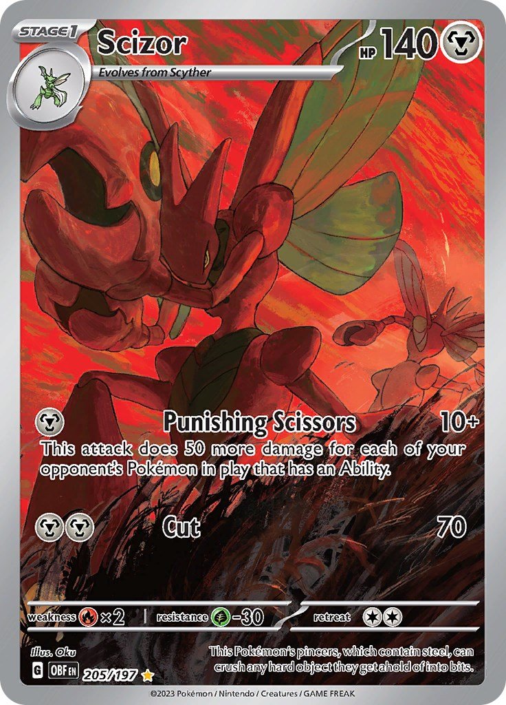 Scizor - 205/197 [OBF - 205] - Cartes Sportives Rive Sud