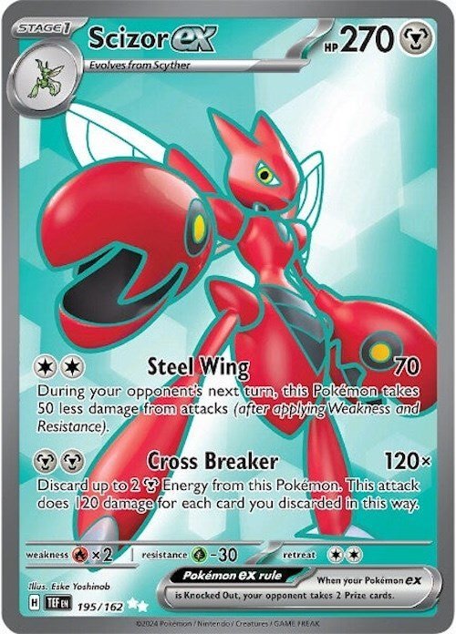 Scizor ex - 195/162 [TEF - 195/162] - Cartes Sportives Rive Sud