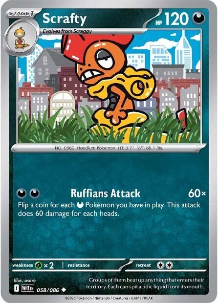 Scrafty [WHT - 058/086] - Cartes Sportives Rive Sud