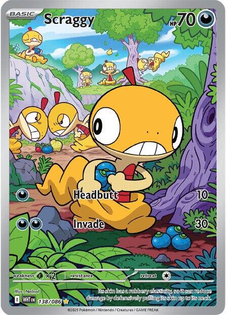 Scraggy - 138/086 [WHT - 138/086] - Cartes Sportives Rive Sud