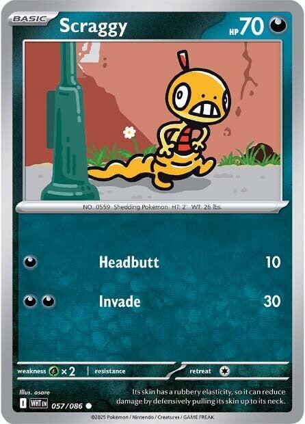 Scraggy [WHT - 057/086] - Cartes Sportives Rive Sud
