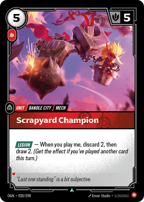 Scrapyard Champion [OGN - 020/298] - Cartes Sportives Rive Sud