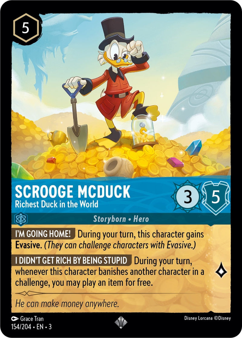 Scrooge McDuck - Richest Duck in the World [3 - 154/204] - Cartes Sportives Rive Sud