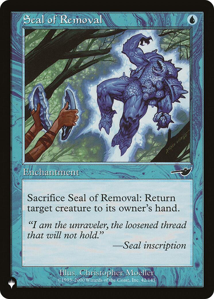 Seal of Removal [LIST - 42/143] - Cartes Sportives Rive Sud