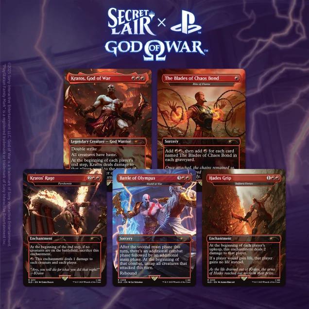 Secret Lair Playstation God Of War Greek (Pre - Order) - Cartes Sportives Rive Sud