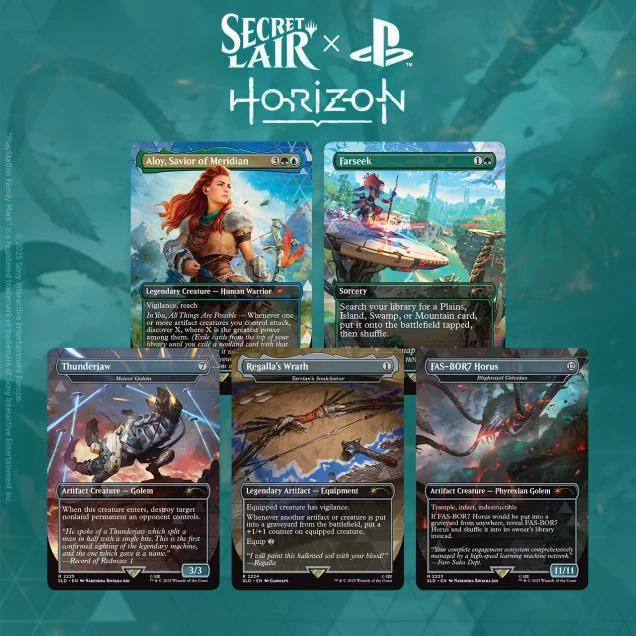 Secret Lair Playstation Horizon Zero Dawn Into The Forbidden West (Pre - Order) - Cartes Sportives Rive Sud