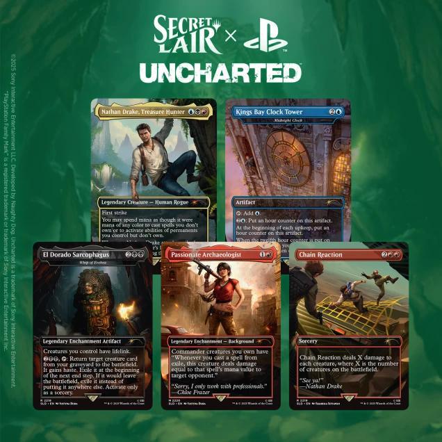 Secret Lair Playstation Uncharted Saga Of Thieves (Pre - Order) - Cartes Sportives Rive Sud