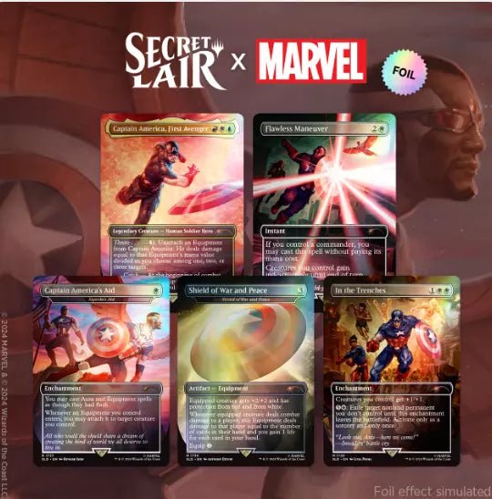 Secret Lair x Marvel Captain America - Cartes Sportives Rive Sud