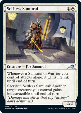 Selfless Samurai [NEO - 35] - Cartes Sportives Rive Sud